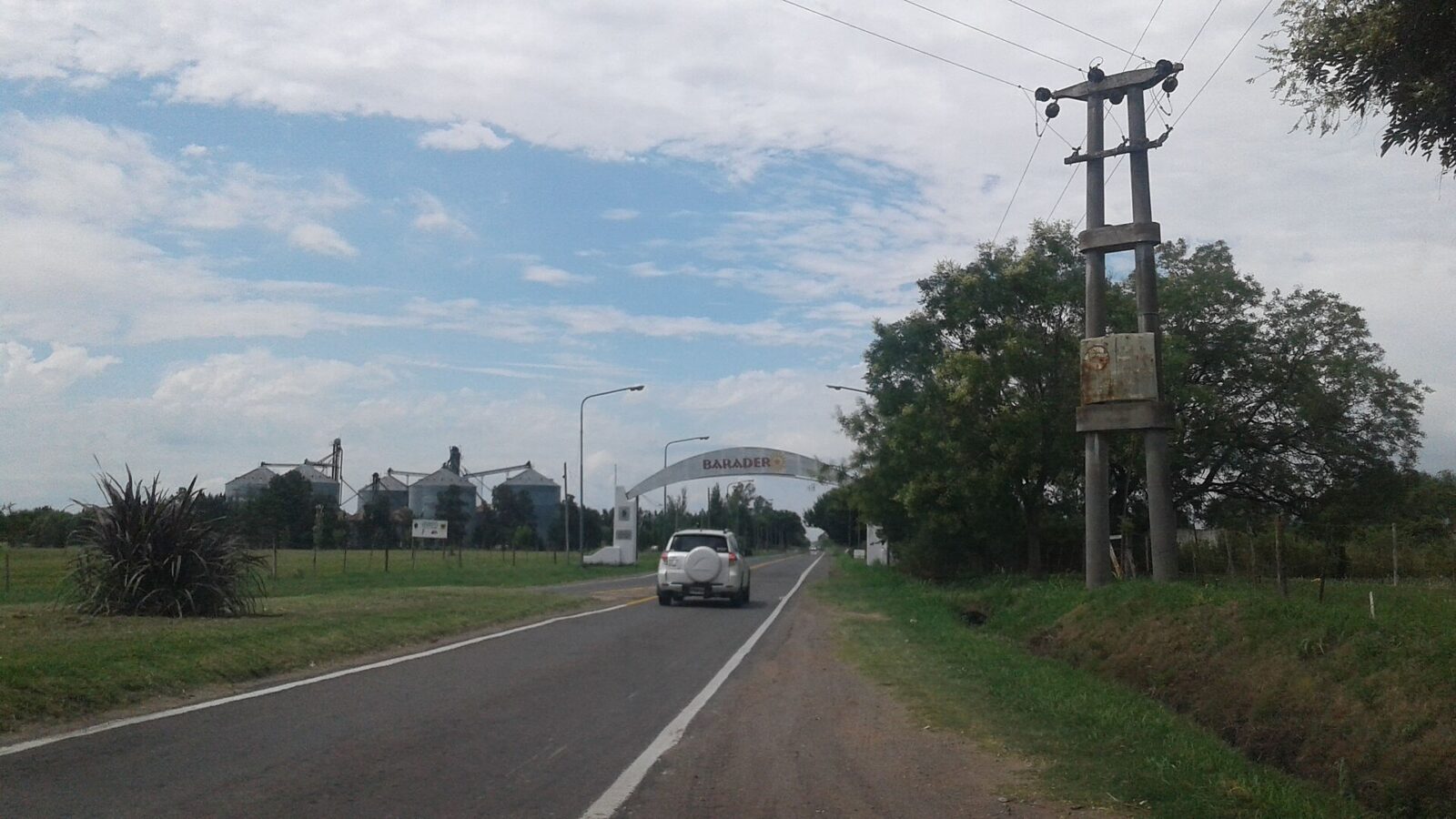 La entrada a la ciudad de Baradero