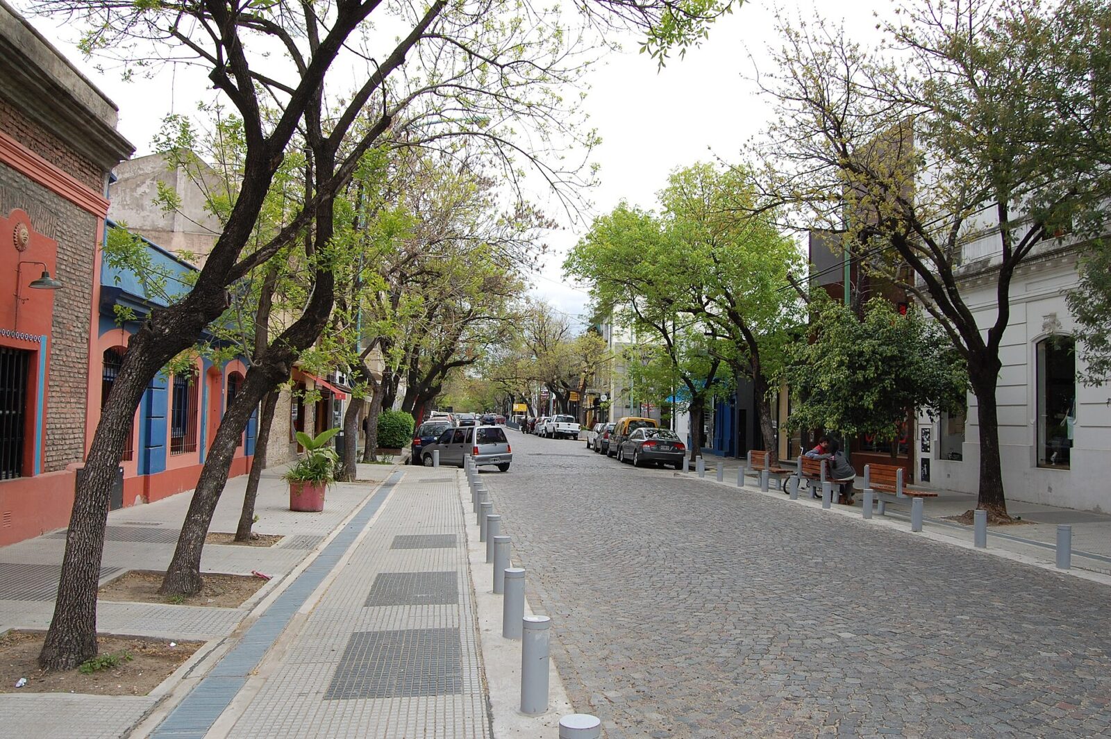 Una calle empedrada de Palermo Soho