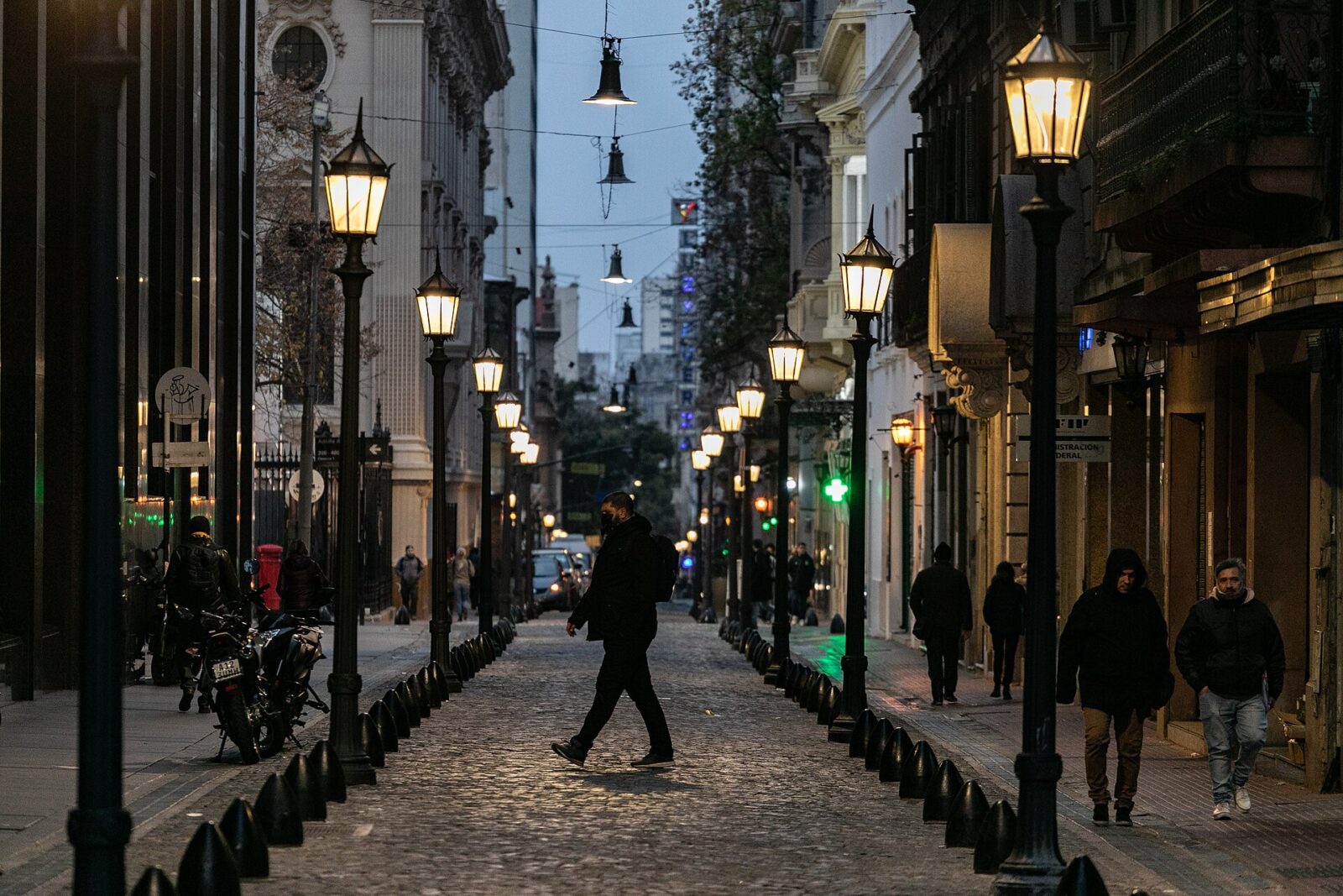 La calle Defensa, en el barrio de San Telmo