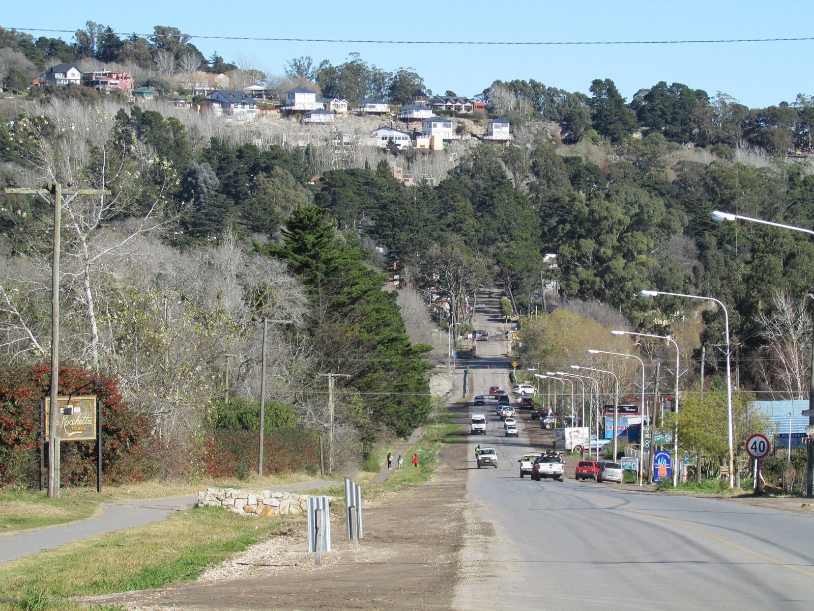 El camino de acceso a Sierra de los Padres