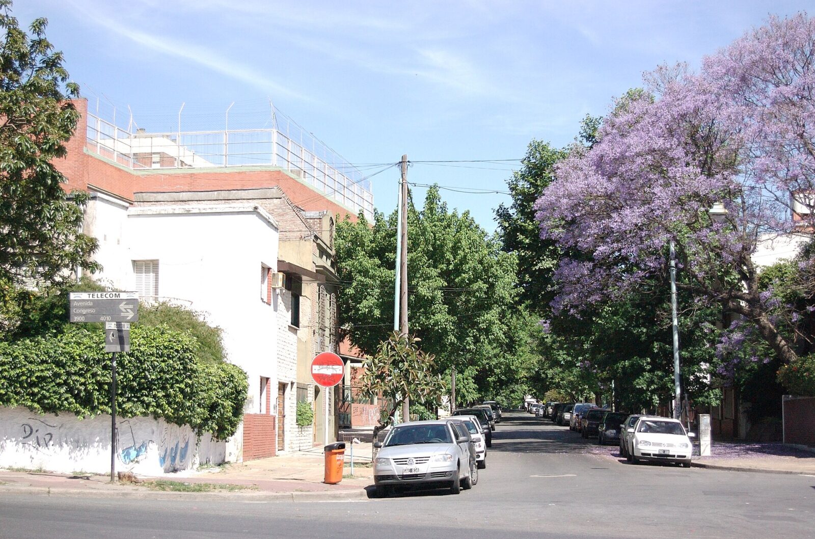 La calle Tronador, en Villa Urquiza