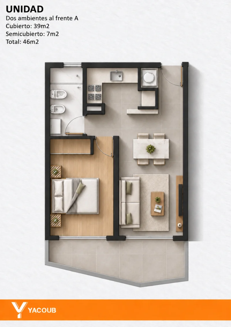 Plano Melek 3, 7 Y 11 A — con muebles